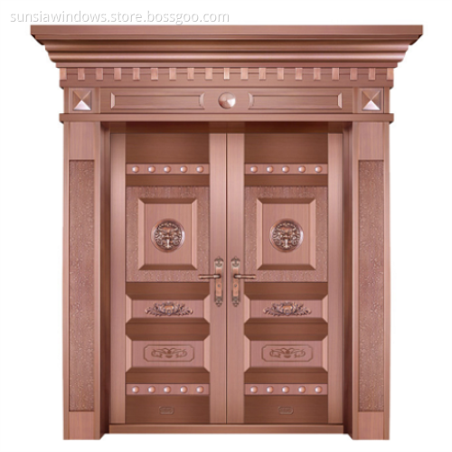 Copper Door Copper Surface Steel Security Door